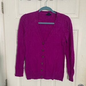 Gap magenta cardigan